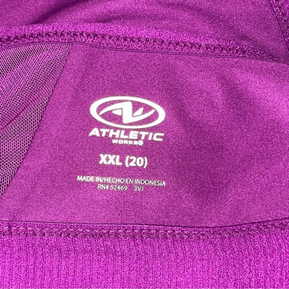 Athletic‎ Works Women’s Racerback Purple Sports Bra - Picture 6 of 9